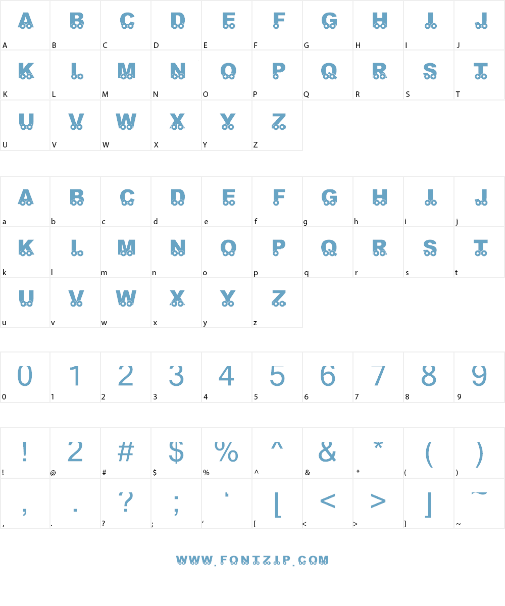 KR On The Go Font Character
